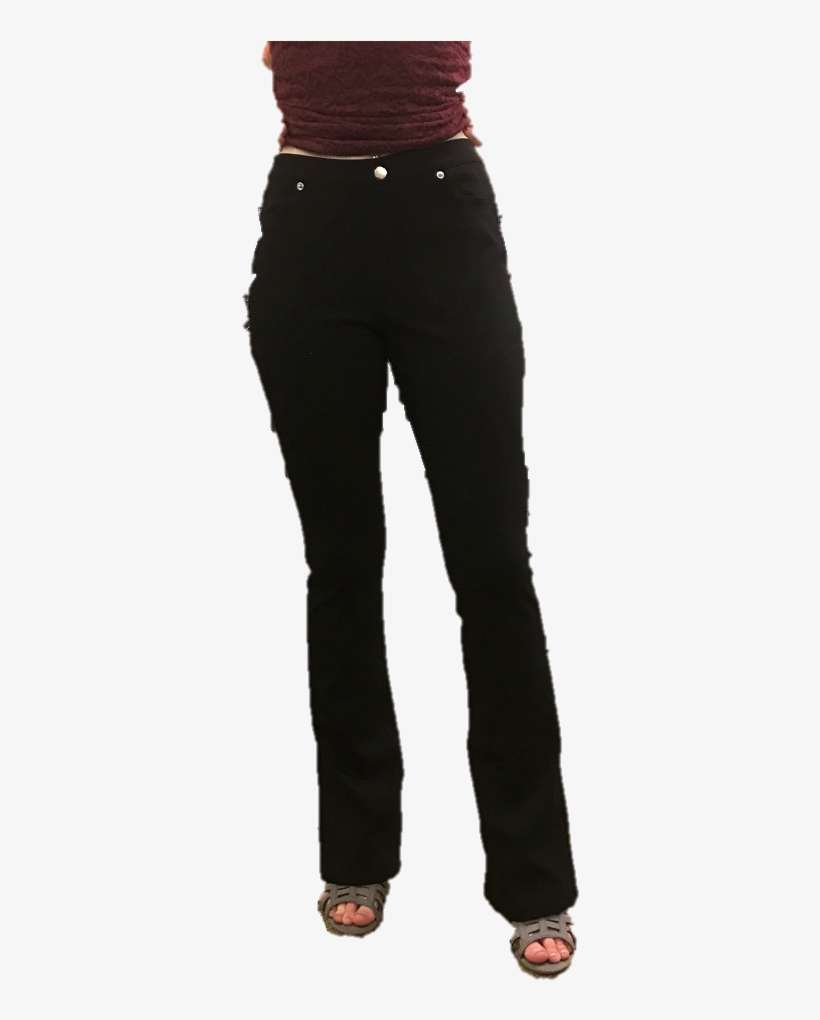 Stretch Black Pants - Pocket, transparent png download