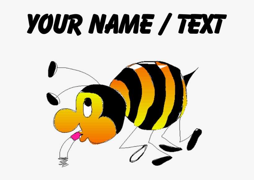 Custom Cartoon Bee T-shirt - T Rex Head Silhouette, transparent png download