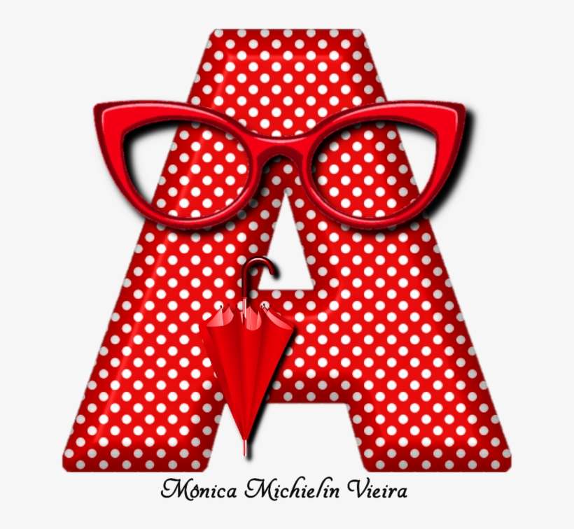 Alfabeto Vermelho Com Óculos E Guarda-chuva Png - Gold Triangle Transparent Background, transparent png download