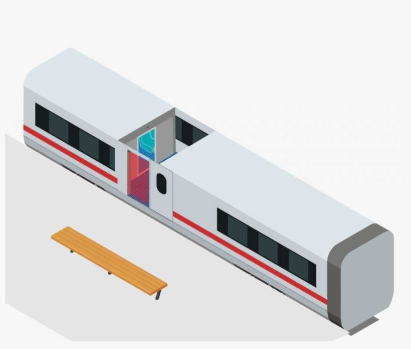 Open Train Access Doors And Secure Them During Closing - Scale Model, transparent png download