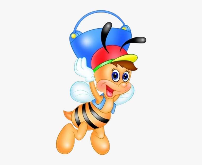 Bee Cartoon Clip Art - Bee, transparent png download