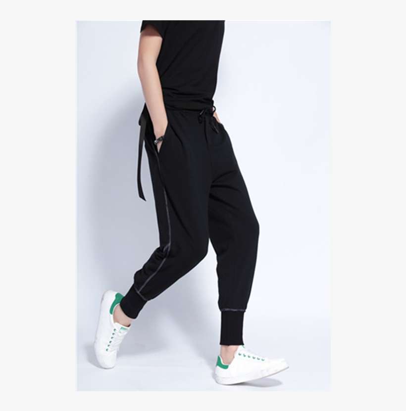 Hiphop Clothing Casual Black Sweater Jogger Pants Men - Pocket, transparent png download