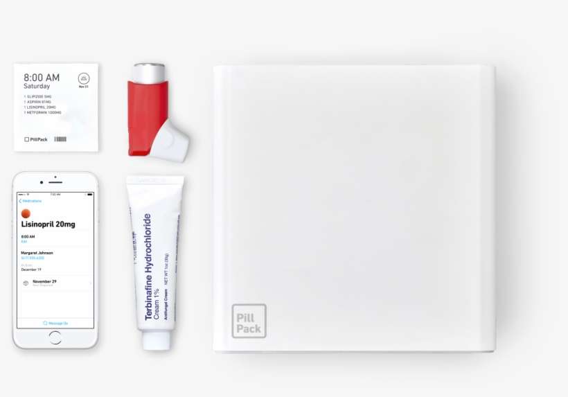 Amazon Acquires Pillpack, An Online Pharmacy That Delivers - Bottle, transparent png download