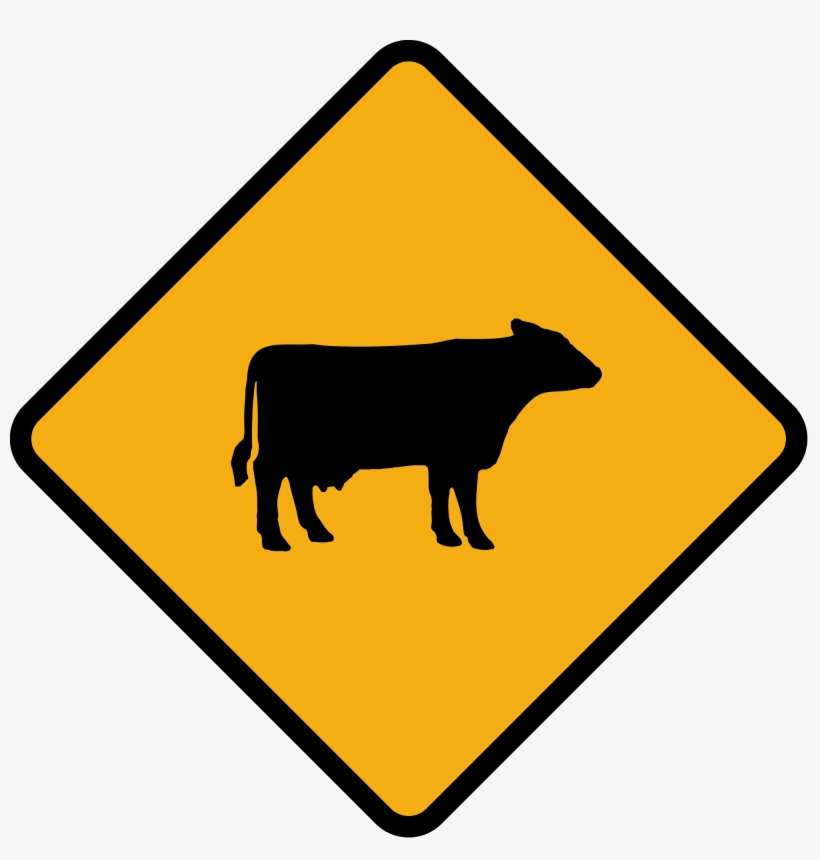 Open - Kangaroo Warning Sign, transparent png download