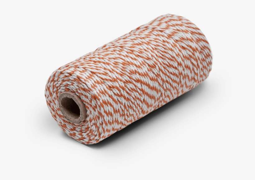 Bakers Twine 100% Cotton Orange & White - Thread, transparent png download