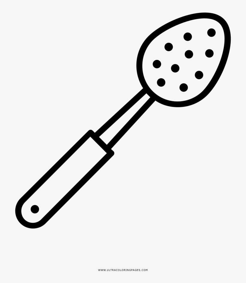Cooking Utensils Coloring Page - Dibujo De Un Cuchillo, transparent png download