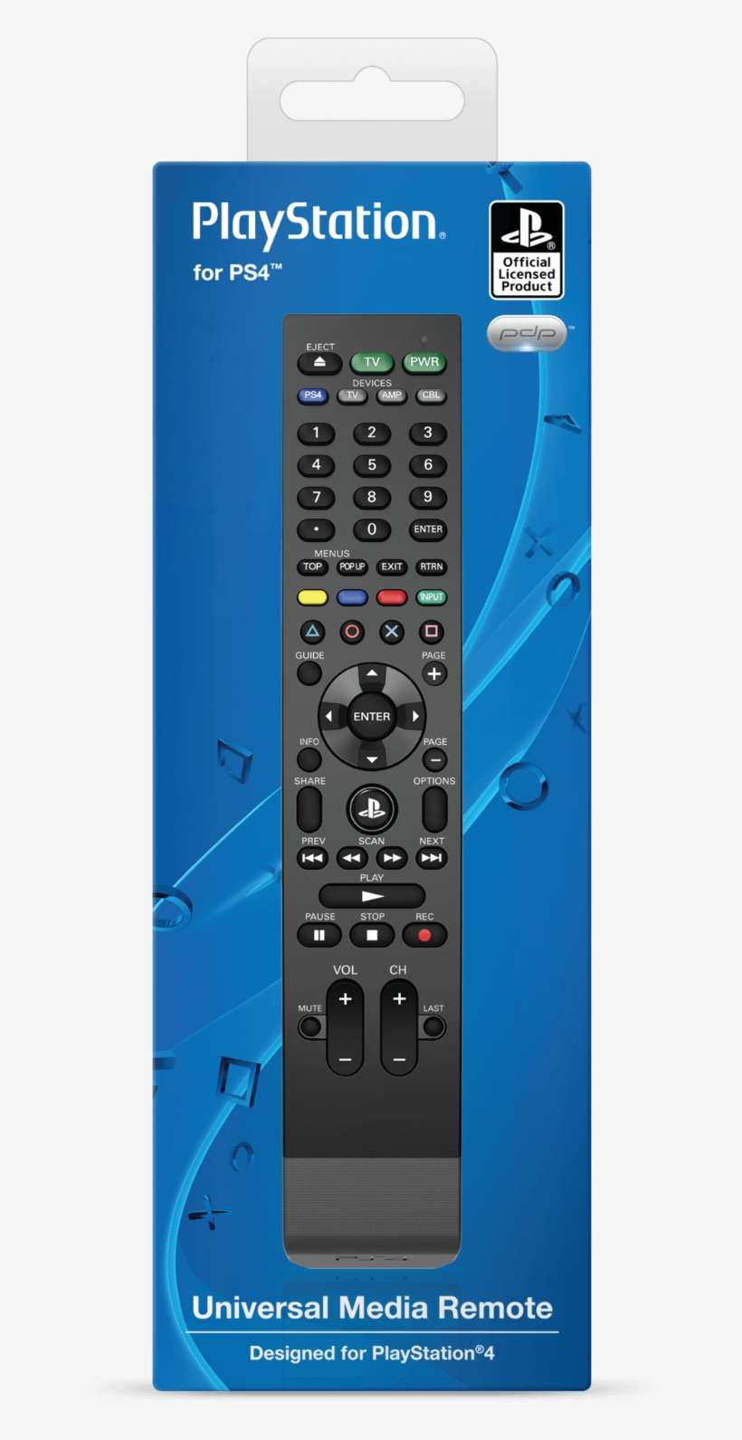 Details About Pdp Official Playstation 4 Universal - Pdp Playstation 4 Universal Media Remote, transparent png download
