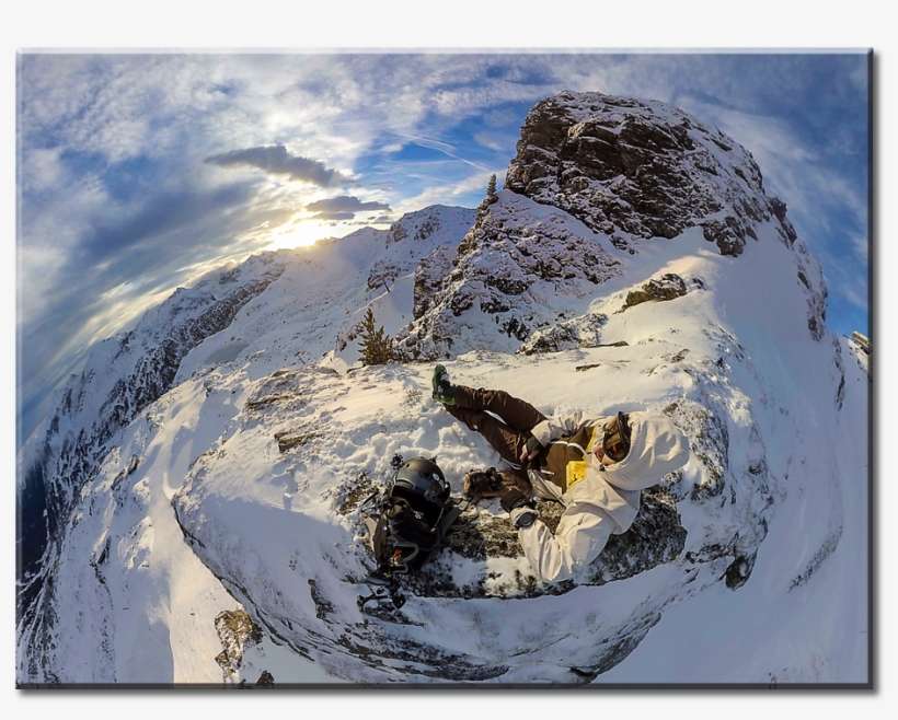 Man On Mountain Peak - Summit, transparent png download