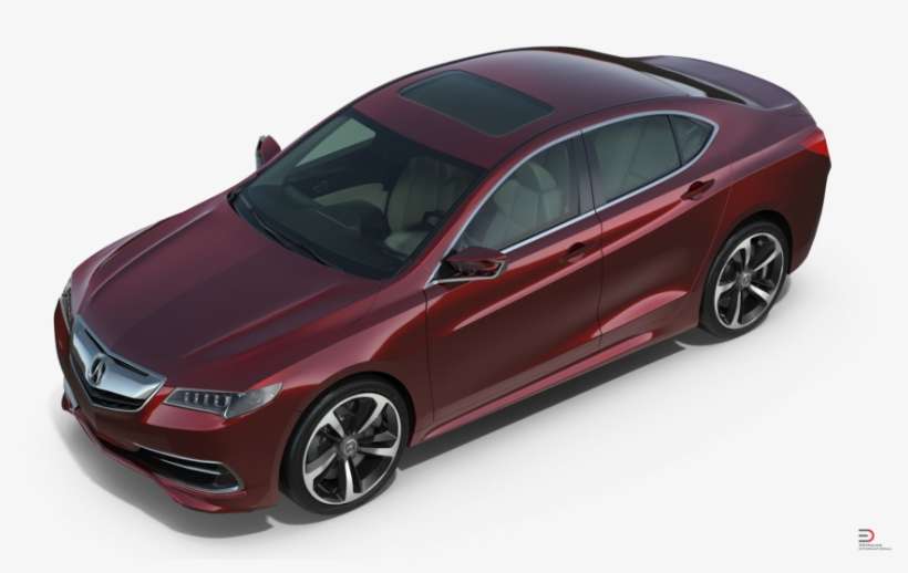 6 Acura Tlx Royalty-free 3d Model - Sports Sedan, transparent png download