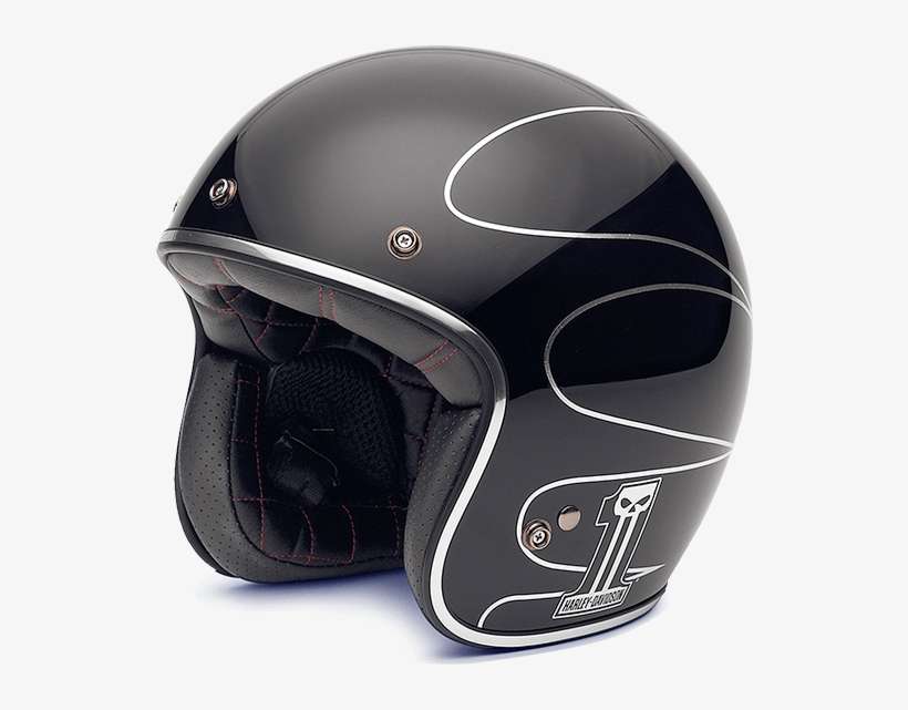Helmet - Harley Davidson Elite Retro Black, transparent png download