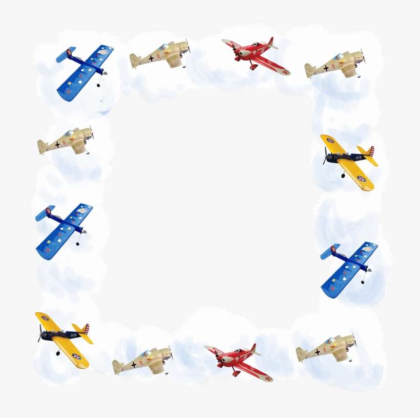 Ch - B *✿* - Bordes De Pagina Aviones, transparent png download