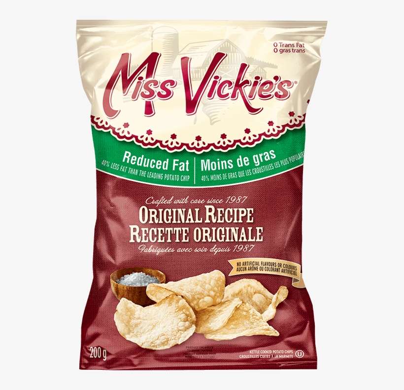 Miss Vickie's® Reduced Fat Original Recipe Kettle Cooked - Miss Vickie's Chips, transparent png download