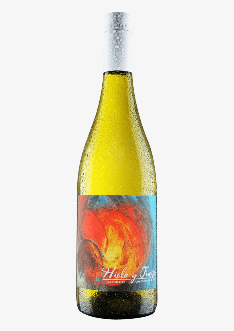 Hielo Y Fuego Chardonnay - Glass Bottle, transparent png download