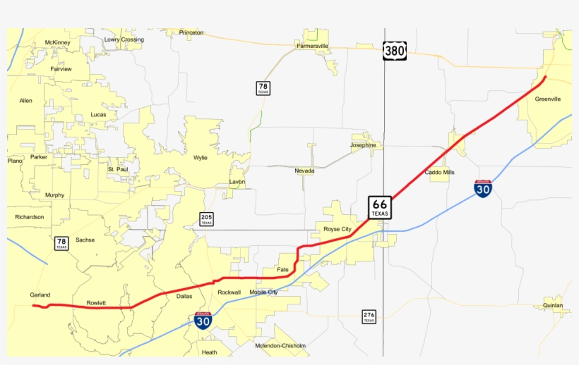 Texas State Highway - Highway 66, transparent png download