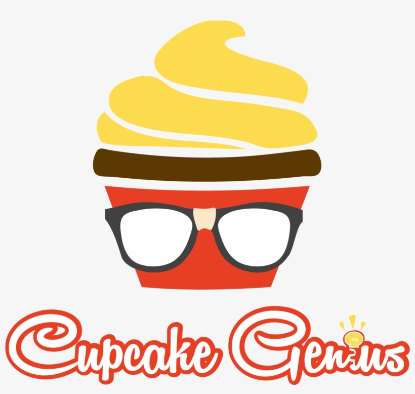 Cupcake Genius Logo Small Business Logo Design Sundayfunday, transparent png download