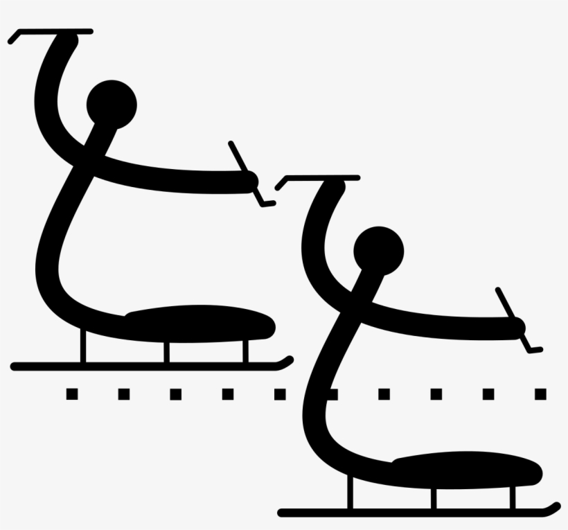 Carrera De Trineo En Hielo En Los Juegos Paralímpicos Ice Sledge