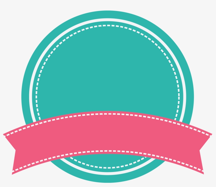 Green Round Badge With Arc Pink Ribbon Banner With - Mogi Das Cruzes, transparent png download