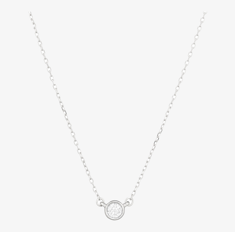Single Diamond Necklace - Necklace, transparent png download