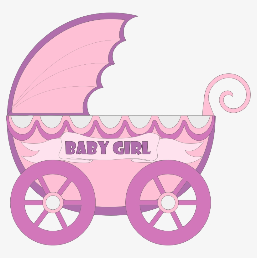 Purple Clipart Baby Carriage - Blue Baby Carriage Clipart, transparent png download
