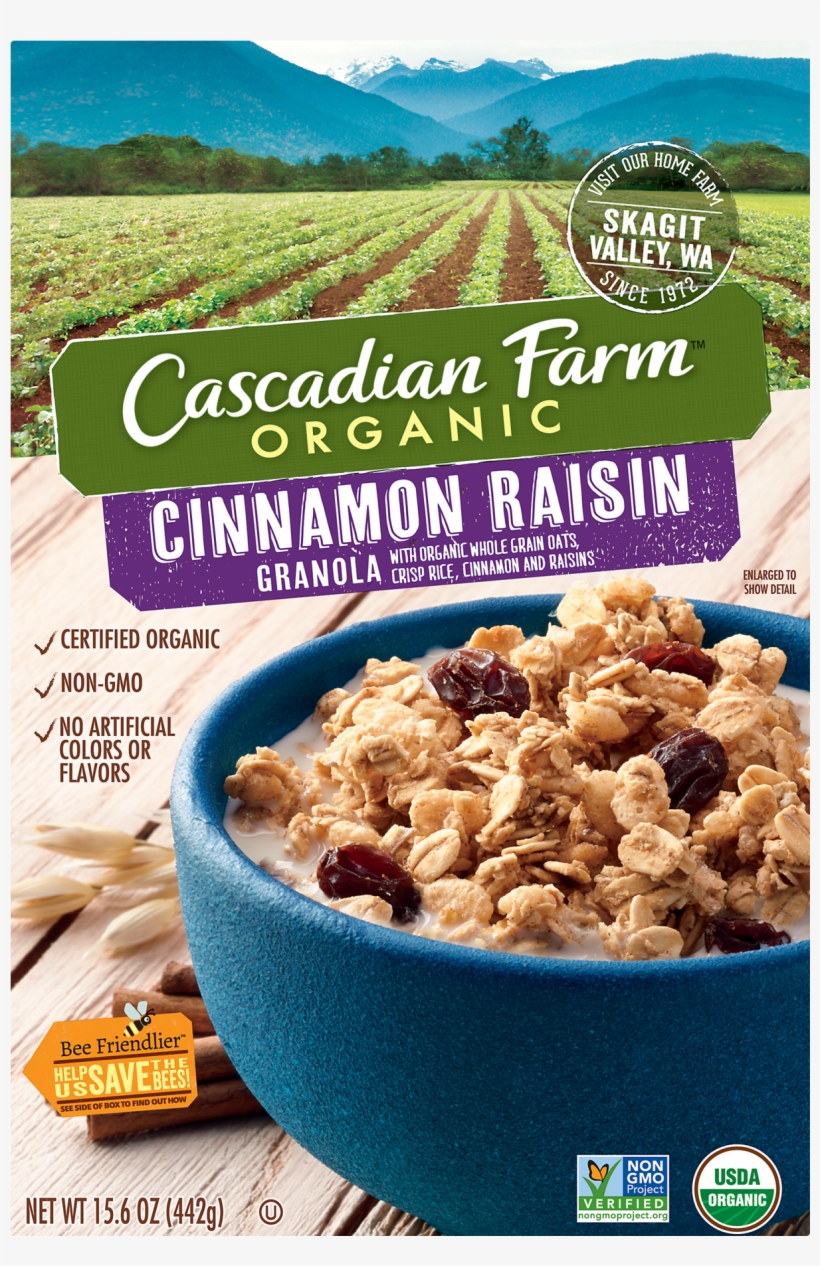 Box Clipart Raisins - Cascadian Farms Cereal Raisin, transparent png download