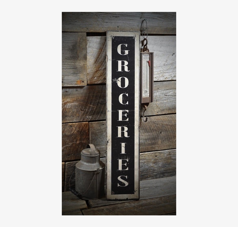 Vertical Groceries Sign - Boat Rides Sign, transparent png download