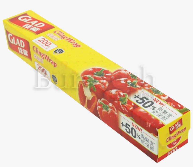 Glad Cling Wrap 200feet - Strawberry, transparent png download