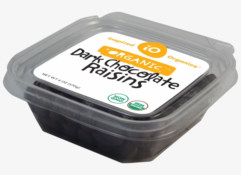 Organic Dark Chocolate Raisins - Box, transparent png download