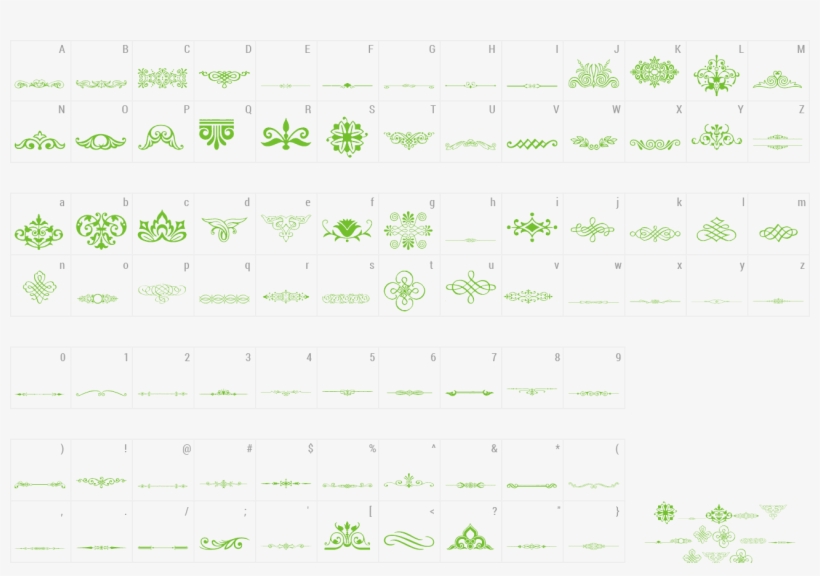 Font Vintage Decorative Signs 3 Preview - Number, transparent png download