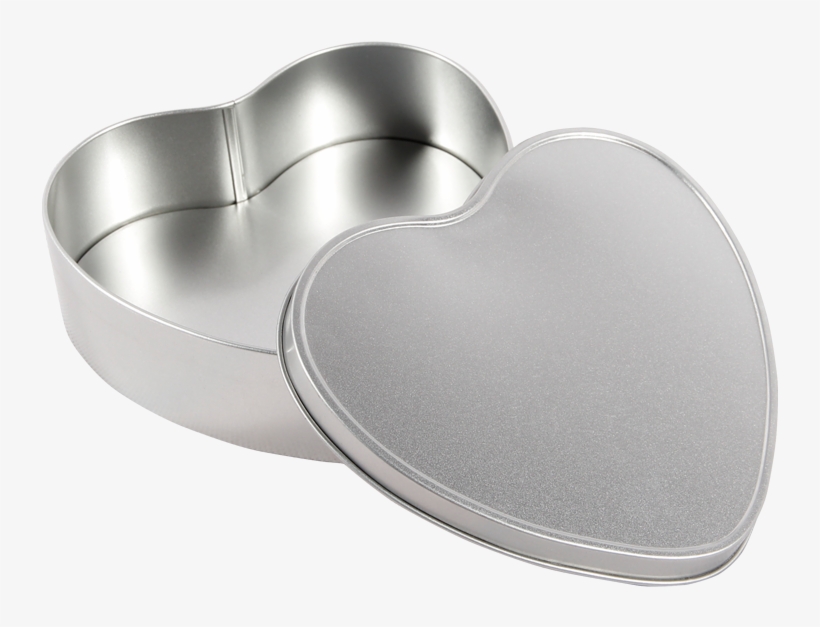 Recyclable Tin Plate Heart Shape Empty Tin Plate Metal - Heart, transparent png download