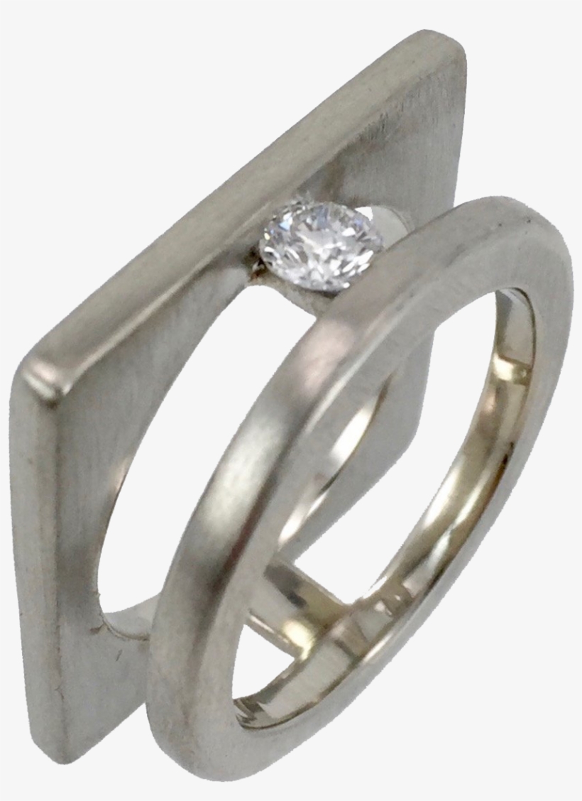 Yin & Yang Sapphire Ring - Engagement Ring, transparent png download