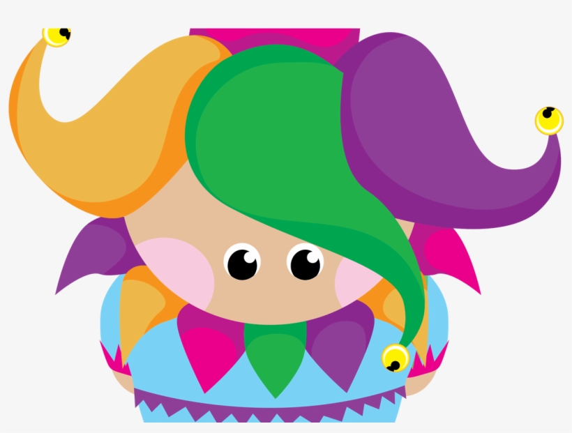 Mardi Gras Archives New Orleans Free Vector Clip Art - Mardi Gras Cartoon Jesters, transparent png download
