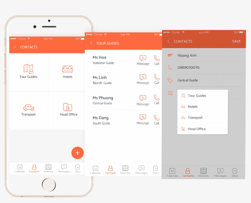 Tineri App Contacts - Itinerary App, transparent png download