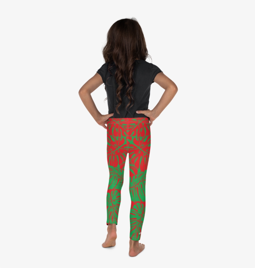 Mauilife™ Monstera Leaf Youth Leggings - Leggings, transparent png download