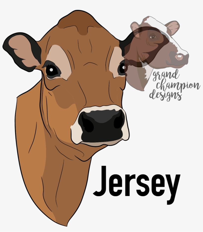 Carts Clipart Cow - Jersey Cartoon Cow, transparent png download