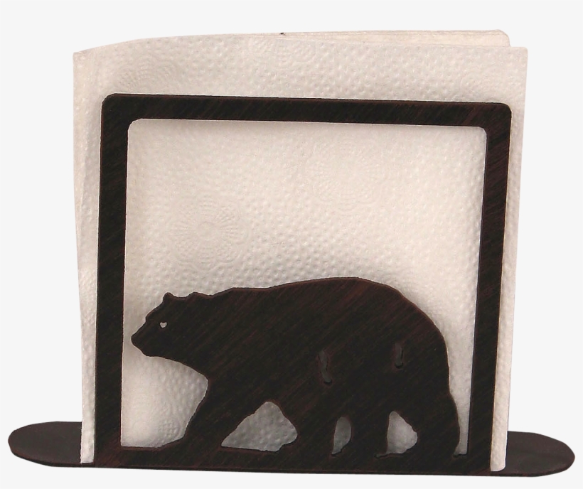 Iron Bear Napkin Holder - Grizzly Bear, transparent png download