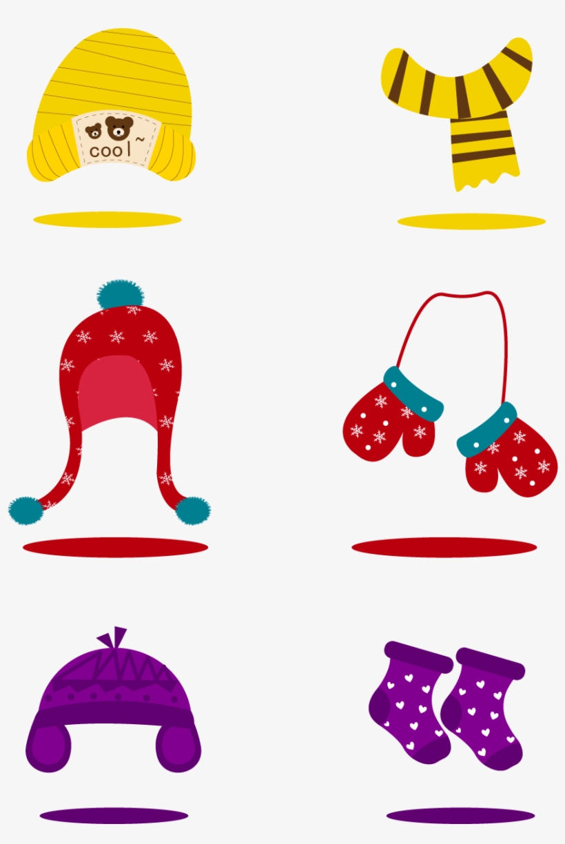Hat Scarf Gloves Socks Png And Vector Image - Scarf, transparent png download
