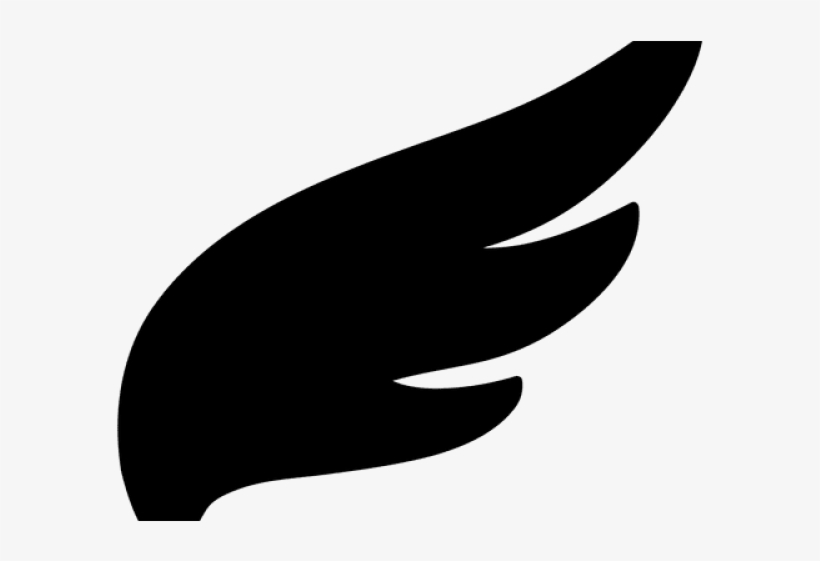 Wings Clipart Silhouette - Crescent, transparent png download