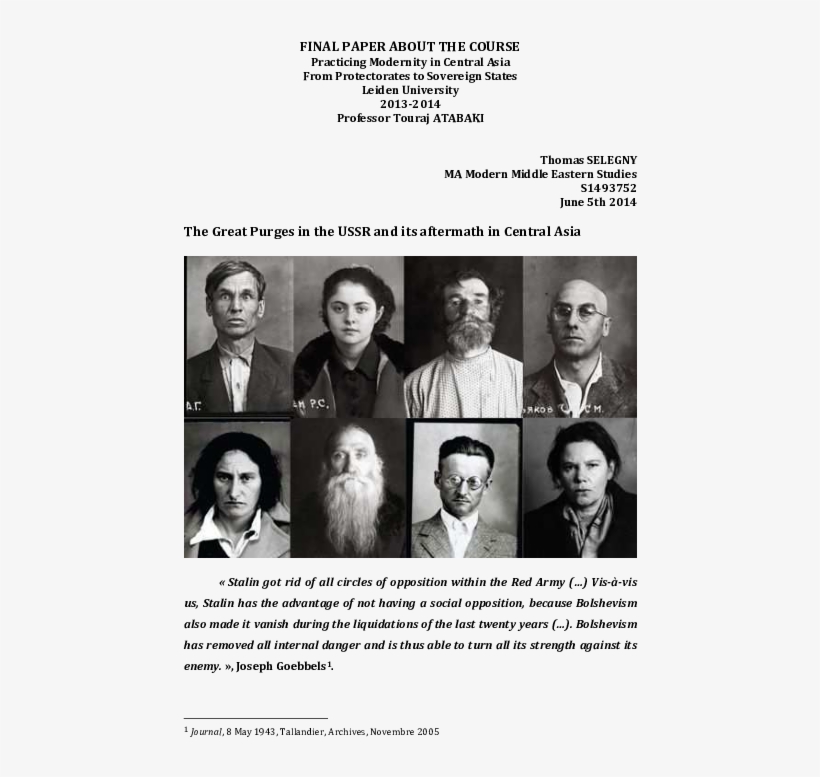 Pdf - Grande Terreur Staline, transparent png download