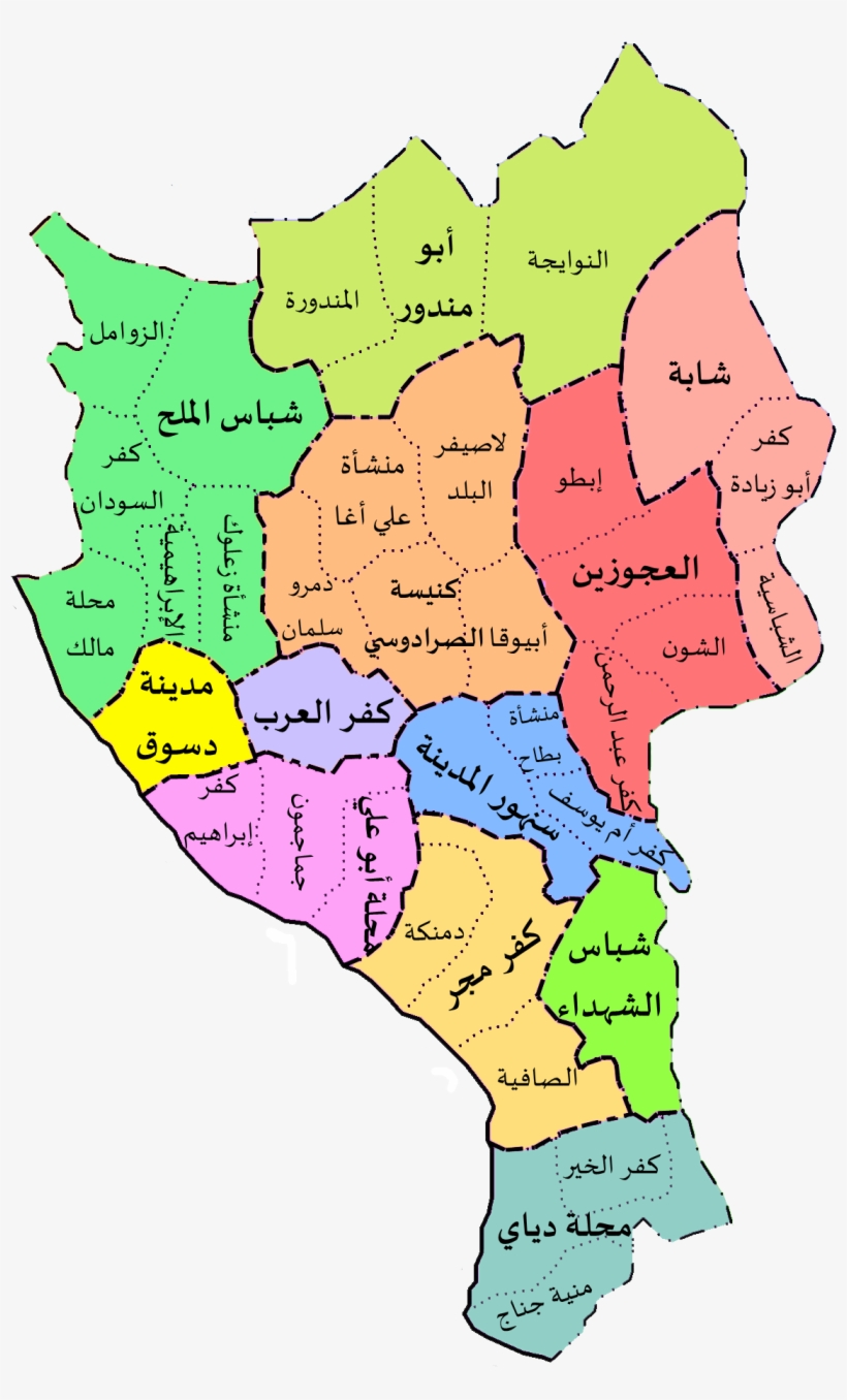 ملف - Desoukmarkaz-arabic - خريطه محافظه كفر الشيخ, transparent png download