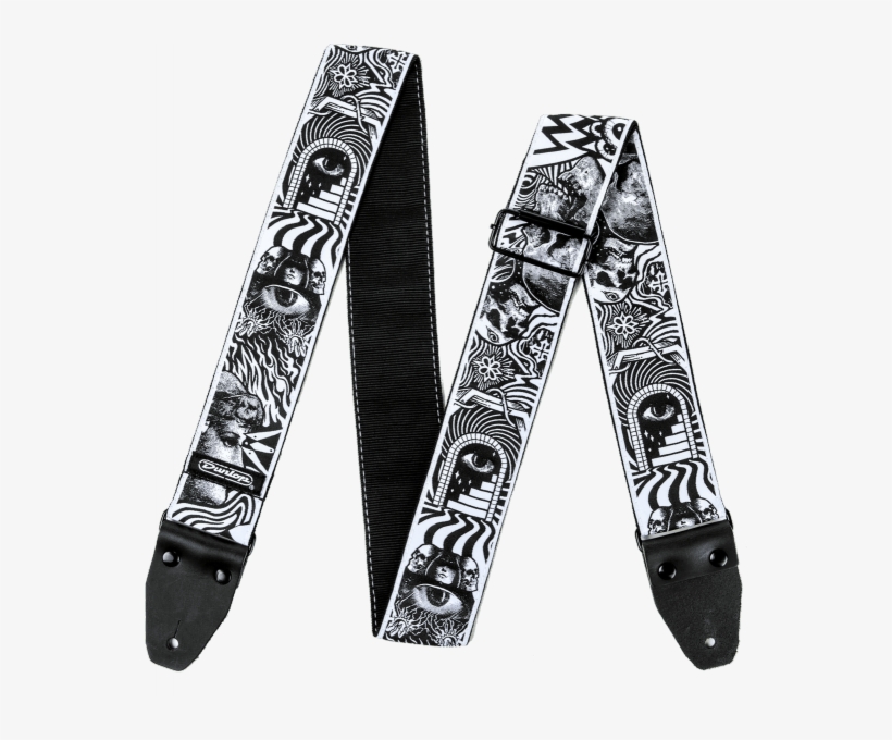 Image - Strap For Guitar Black And White, transparent png download