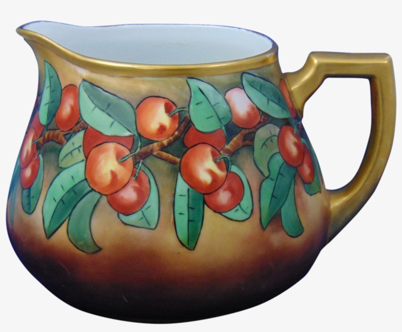 Bavaria Arts & Crafts Cherry Motif Cider/lemonade Pitcher - Ceramic, transparent png download