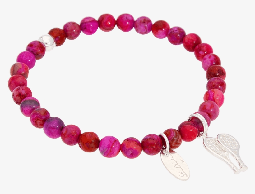 Tennis Charm Pink Lace - Teething Necklace, transparent png download