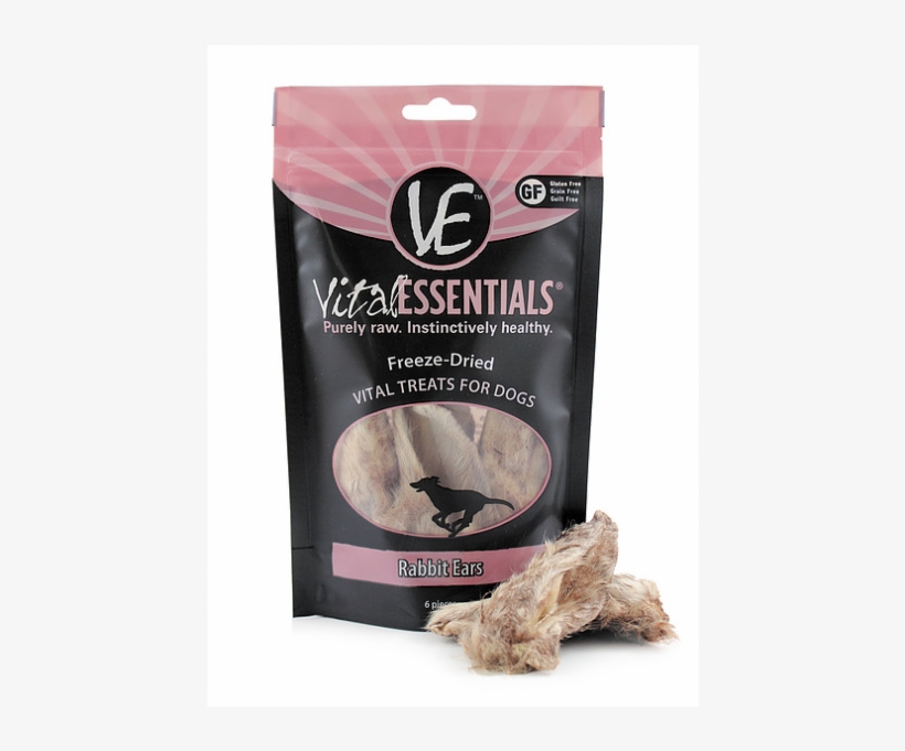 Vital Essentials Vital Dog Treats Freeze Dried Rabbit - Vital Essentials Rabbit Ears, transparent png download