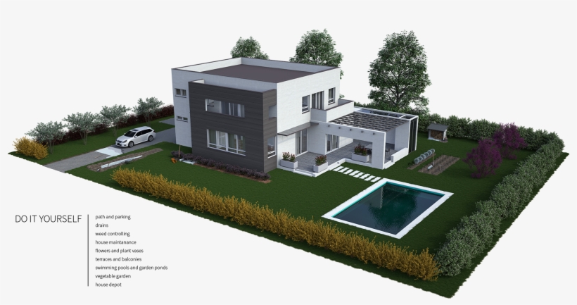 Path And Parking - Lawn, transparent png download