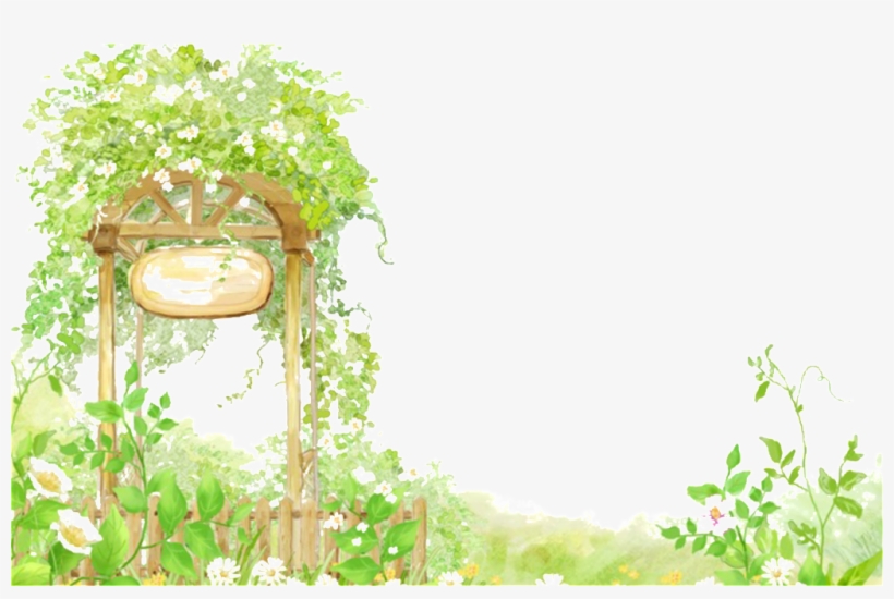 Painted Green Vegetable Garden Pattern Elements - Reflexion Del Mes De Marzo, transparent png download