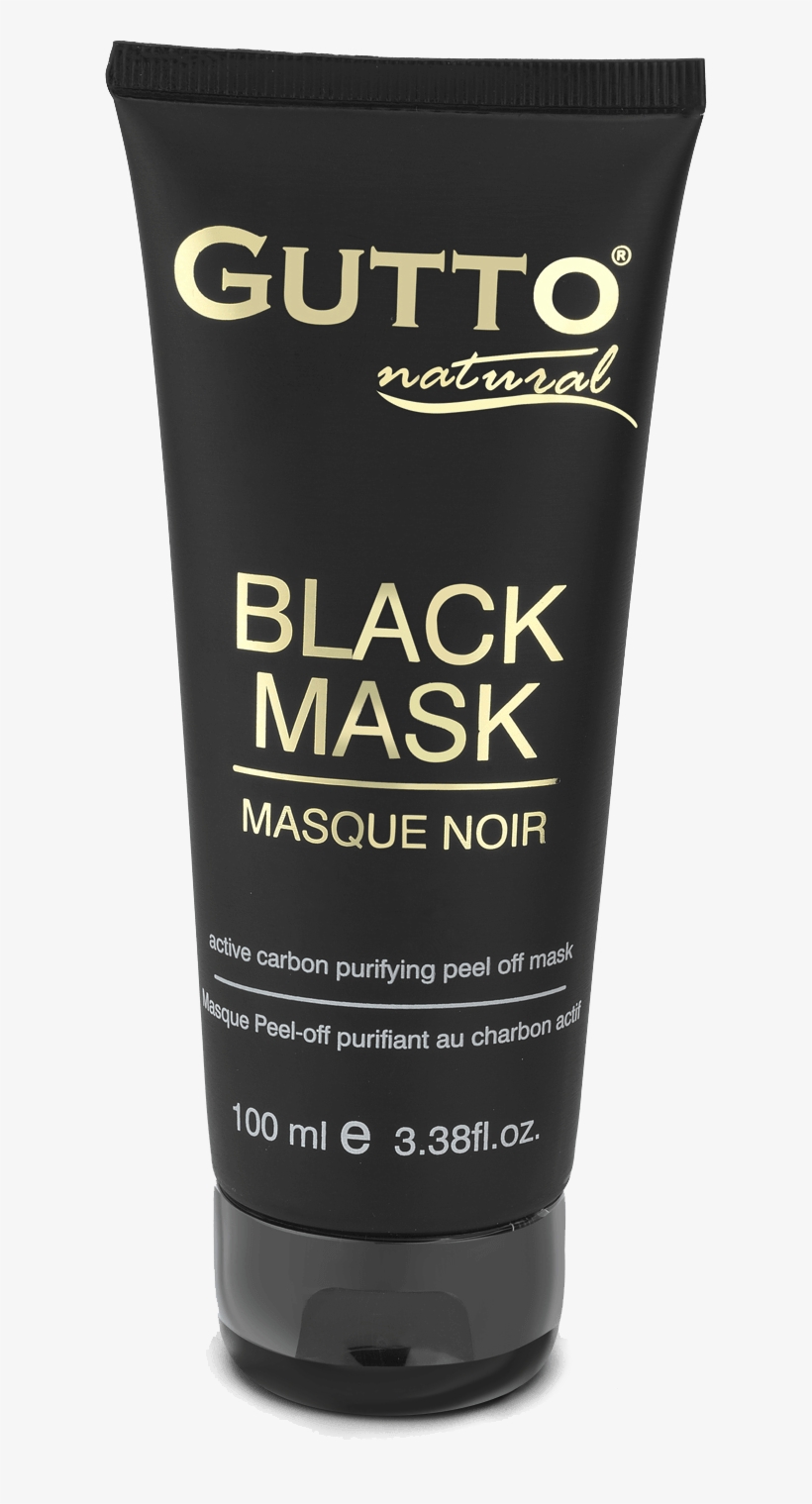 Gutto Black Mask Cleanser Peel-off Contains Ecocert - Shaving Cream, transparent png download