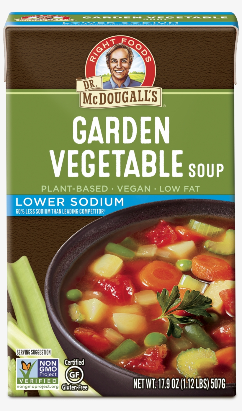 Garden Vegetable Lower Sodium Soup 6 Pack - John A. Mcdougall, transparent png download