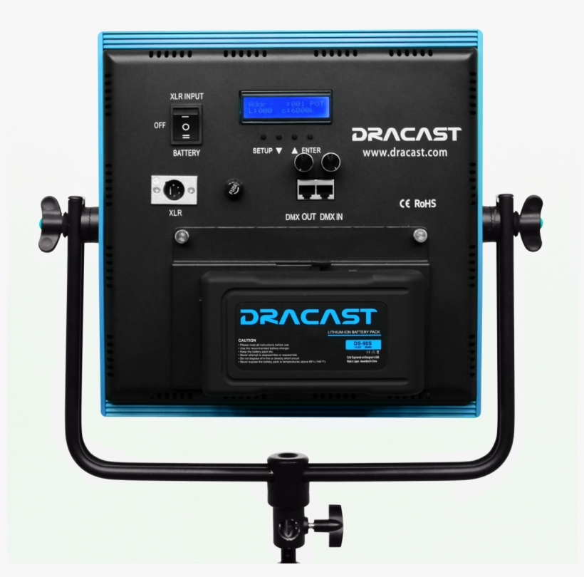 Dracast Led1000 Plus Series Back - Electronics, transparent png download