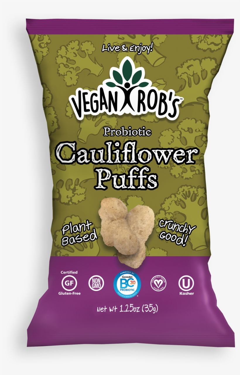Vegan Cauliflower Puffs Small - Vegan Rob's Jackfruit Puffs, transparent png download