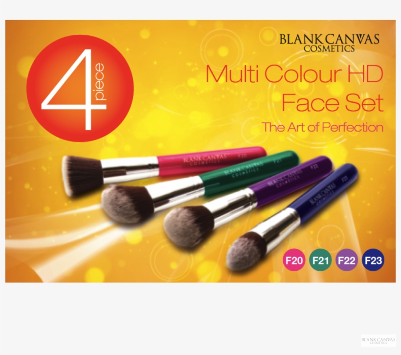 Blank Canvas 4 Piece Multi Colour Hd Face Set - Marking Tools, transparent png download